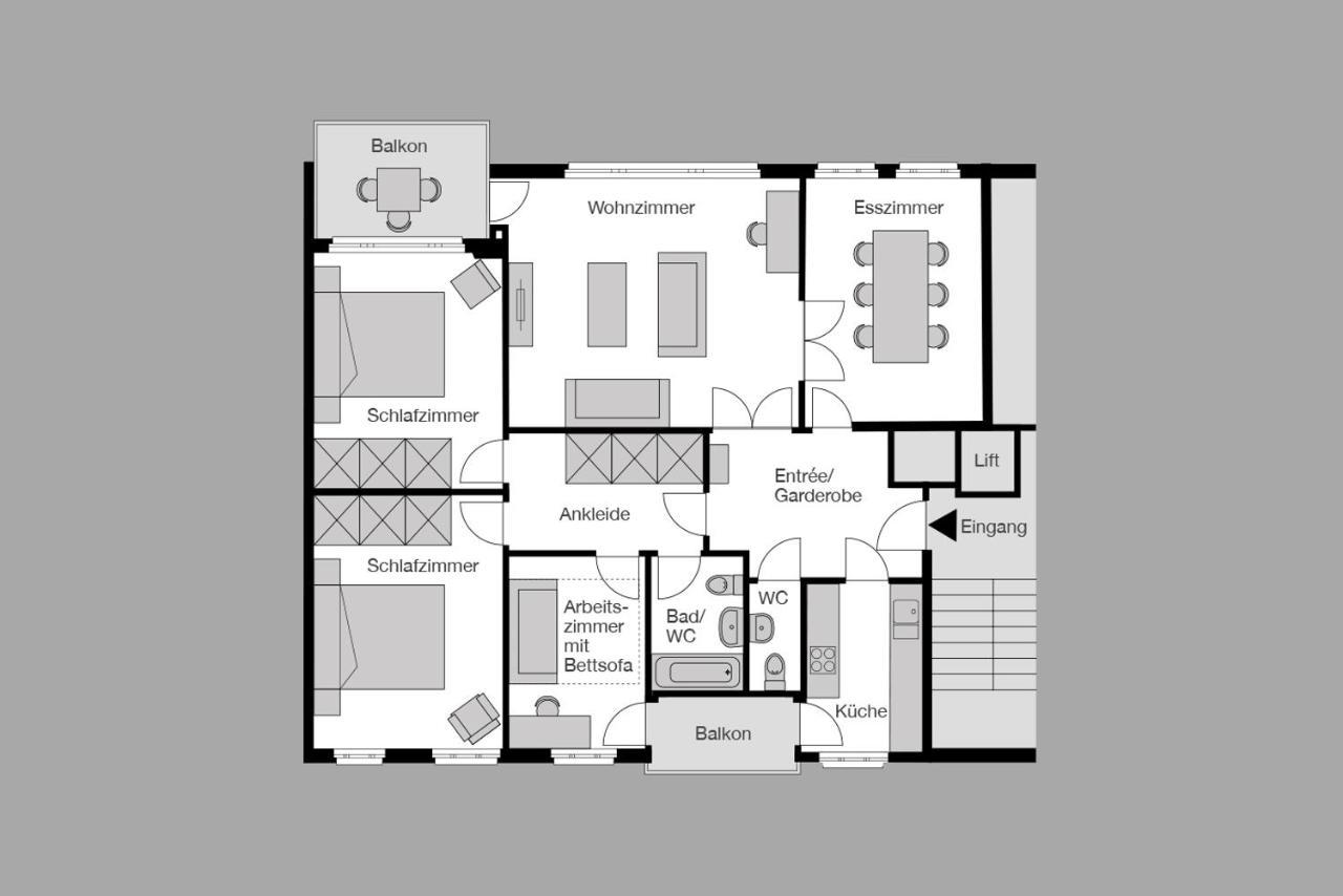 City Stay Furnished Apartments - Fasenstaubstrasse Шафхаузен Экстерьер фото